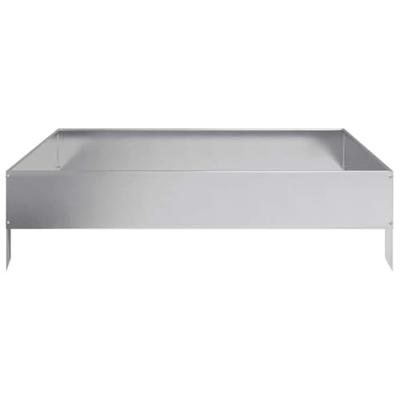 VidaXL Plantenbak verhoogd 100x100x26 cm gegalvaniseerd staal VidaXL Plantenbak verhoogd 100x100x26 cm gegalvaniseerd staal