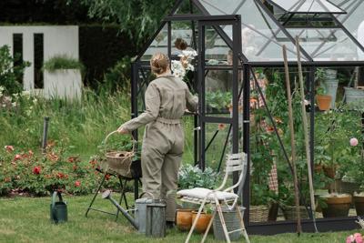 Tuinkas Mary III zwart 3 mm veiligheidsglas Royal Well - Royal well