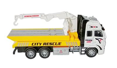 Toi-Toys sleepwagen metal junior 25 x 12 cm geel/wit/zwart
