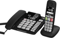 Gigaset DL780 Combi seniorentelefoon Huistelefoon Zwart - thumbnail