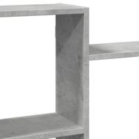 Wandschap 159x18x65 cm bewerkt hout betongrijs - thumbnail