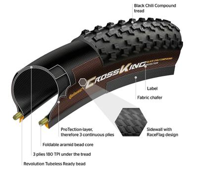 Continental buitenband "mountain king" conti tire mount king 65-584 b/b pt fold - thumbnail