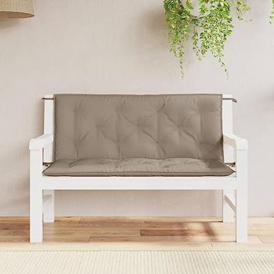 VidaXL Tuinbankkussens 2 st 120x50x7 cm oxford stof taupe