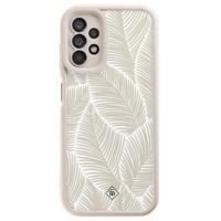 Samsung Galaxy A13 4G beige case - Palmy leaves beige - thumbnail