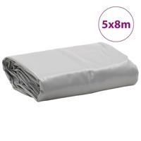 VidaXL Dekzeil 650 g/m² 5x8 m grijs - thumbnail