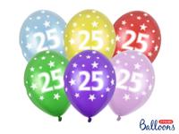Verjaardag Ballonnen 25 Jaar Metallic Mix - thumbnail
