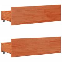 Bedframe zonder matras met lades grenenhout wasbruin 150x200 cm - thumbnail