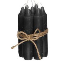 Diner kaarsen set 7 stuks H. 11 cm zwart Hortus - Hortus - thumbnail