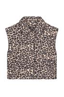 Like Flo winter gilet meisjes - blauw/beige - Dua - geweven - panter - thumbnail