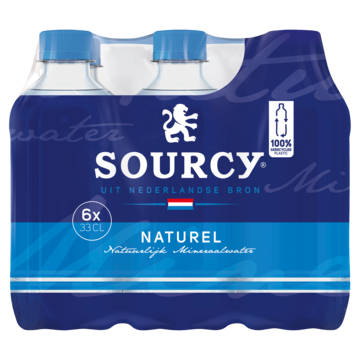 Sourcy blauw mineraalwater naturel (6x33cl)
