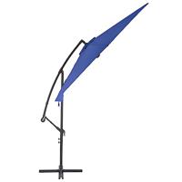Zweefparasol met aluminium paal 300 cm blauw - thumbnail