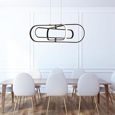 Searchlight Strakke zwarte hanglampClip - 61775BK