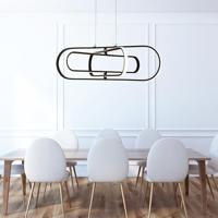 Searchlight Strakke zwarte hanglampClip - 61775BK - thumbnail
