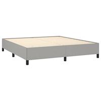 Bedframe zonder matras stof lichtgrijs 180x200 cm - thumbnail