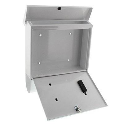 Burg Wächter 4400W Malaga 4400 W Brievenbus Plaatstaal Wit Sleutelslot