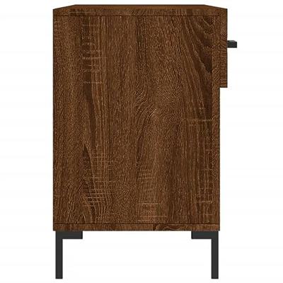 Schoenenbank 102x35x55 cm bewerkt hout sonoma eikenkleurig Schoenenbank 102x35x55 cm bewerkt hout sonoma eikenkleurig