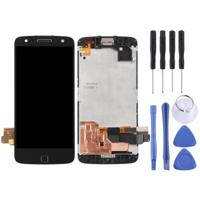 LCD-scherm en Digitizer volledige montage met Frame voor Motorola Moto Z Force XT1650-02(Black) - thumbnail