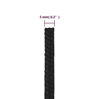 VidaXL Boottouw 5 mm 500 m polypropeen zwart