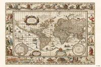 Poster Ancient World Map 91,5x61cm - thumbnail