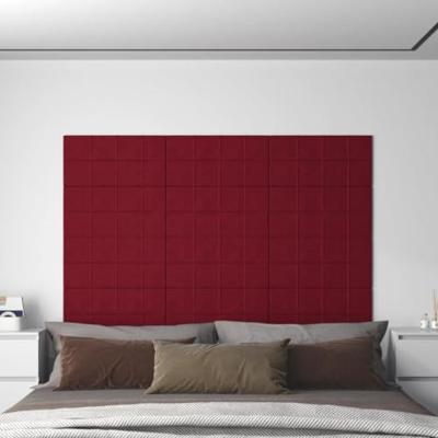 VidaXL Wandpanelen 12 st 2,16 m² 60x30 cm fluweel wijnrood VidaXL Wandpanelen 12 st 2,16 m² 60x30 cm fluweel wijnrood