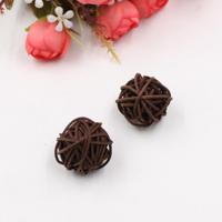 10 stuks kunstmatige stro bal voor Birthday Party bruiloft Kerstmis Home decor (Coofee) - thumbnail