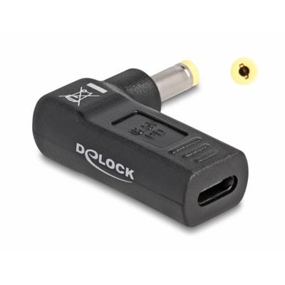 Delock USB 2.0 Adapter [1x Holle DC-stekker - 1x USB-C bus] 60006