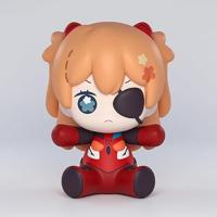 Neon Genesis Evangelion: Rebuild of Evangelion Huggy Good Smile Chibi Figure Asuka Shikinami Langley: Eye Patch Ver. 7 cm - thumbnail