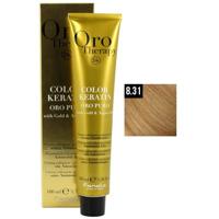 Fanola Orotherapy Color Keratin Permanent Colouring Cream 8.31 100ml - thumbnail