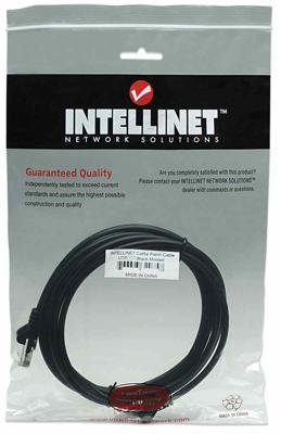 Intellinet 320795 RJ45 Netwerkkabel, patchkabel CAT 5e U/UTP 15.00 m Zwart 1 stuk(s)
