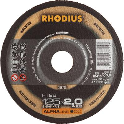Rhodius FT26 208725 Doorslijpschijfset 25 stuk(s) RVS, Staal Rhodius FT26 208725 Doorslijpschijfset 25 stuk(s) RVS, Staal