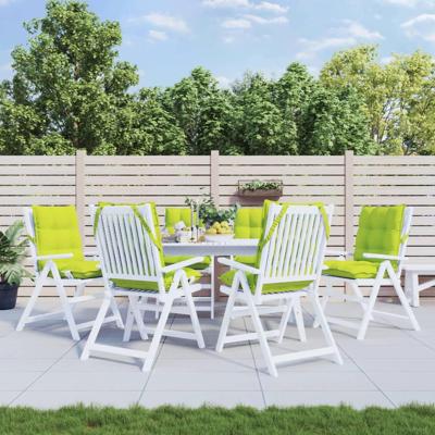 VidaXL Stoelkussens 6 st lage rug oxford stof felgroen