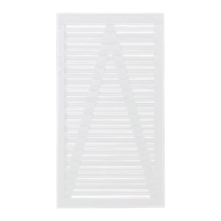 Witte Houten Tuindeur Osaka 100 x 180 CM - thumbnail