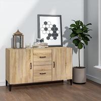 Dressoir 100x36x60 cm bewerkt hout sonoma eikenkleurig - thumbnail