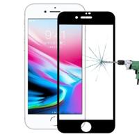 Voor iPhone 8 0.3 mm 9H oppervlakte hardheid 4D gebogen volledige scherm Tempered glas Screen Protector (zwart) - thumbnail