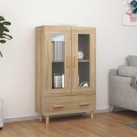 Hoge kast 70x31x115 cm bewerkt hout sonoma eikenkleurig - thumbnail