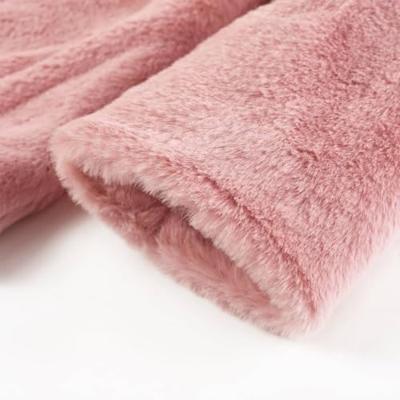 Kinderjas 92 kunstvacht roze