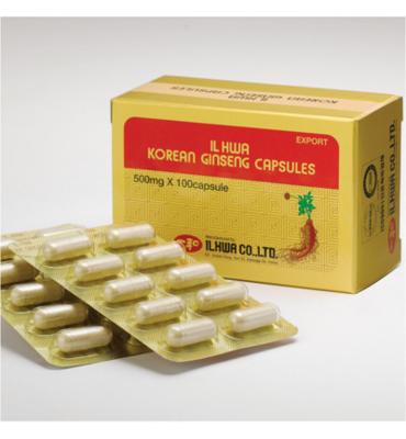 Ilhwa Korean ginseng capsule 100 Capsules