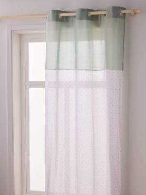 Rolgordijn met bolletjesprint groene / veelkleurige stippen