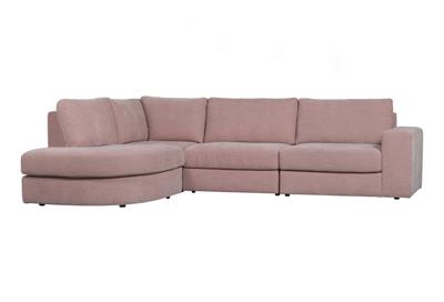 vtwonen Hoekbank 'Family' Links, Woven, kleur Roze