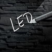 Sigel SI-GL404 Glasmagneetbord Artverum LED Light 480x480x15 Leisteen - thumbnail