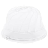 Rotho fresh cakedoos tulband 30.5 cm wit/transparant - thumbnail