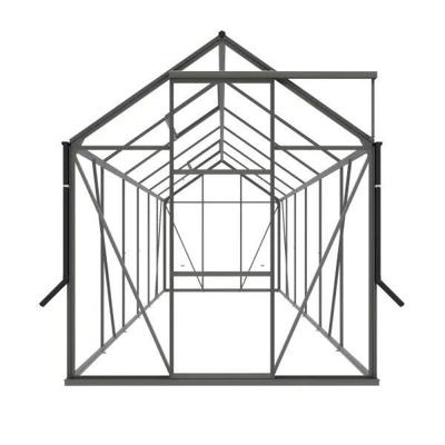 Royal Well | Kate IV Full Options Tuinkas | Veiligheidsglas 3 mm | Groengrijs