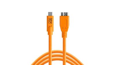 Tether Tools CUC3315-ORG USB-kabel USB-C stekker, USB-micro-B 3.0 stekker 4.60 m Oranje