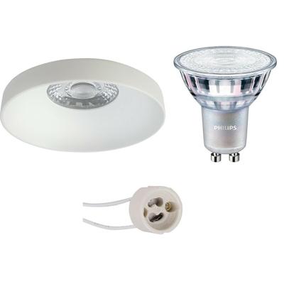 Philips LED Inbouw Spot Set GU10 - Mat Wit - Ø82mm - DimTone 2200K-2700K