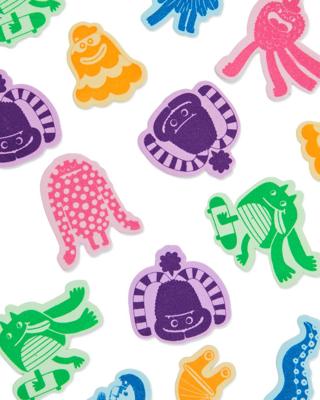 HEMA Foam stickers monsters