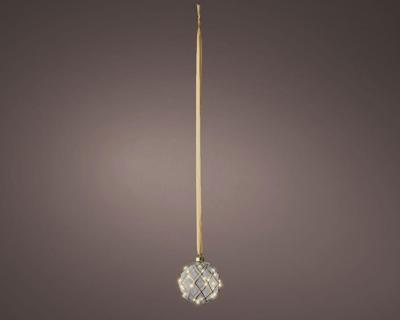 Micro LED bal binnen dia14cm clear/warm white - Lumineo