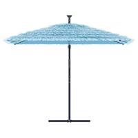 Parasol met stalen paal 290x290x238 cm blauw - thumbnail