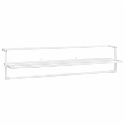 VidaXL Handdoekenrek 95x25x22 cm ijzer wit