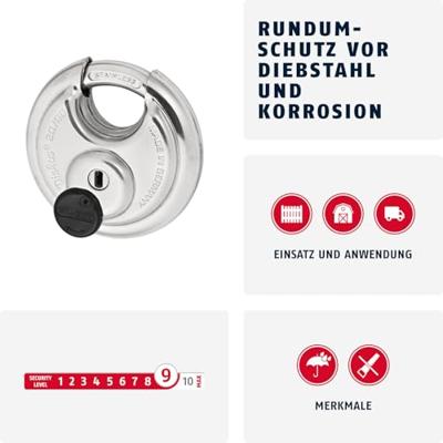 ABUS discus hangslot - 80mm - 20/80