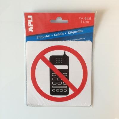 Pictogram Verboden te telefoneren